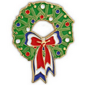 Holiday- Christmas Wreath Pin